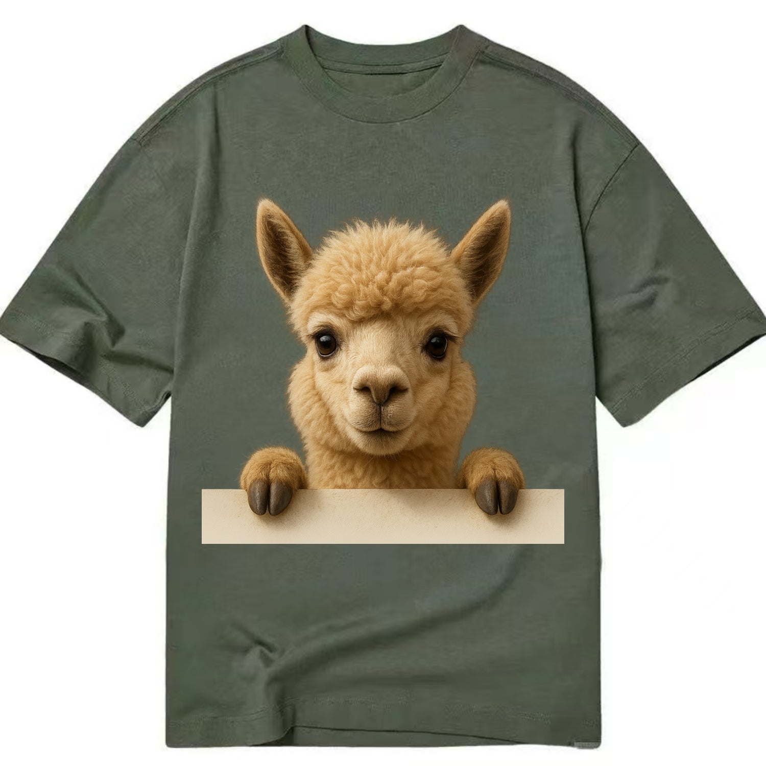 Alpaca  - Classic T-shirt - Army Green