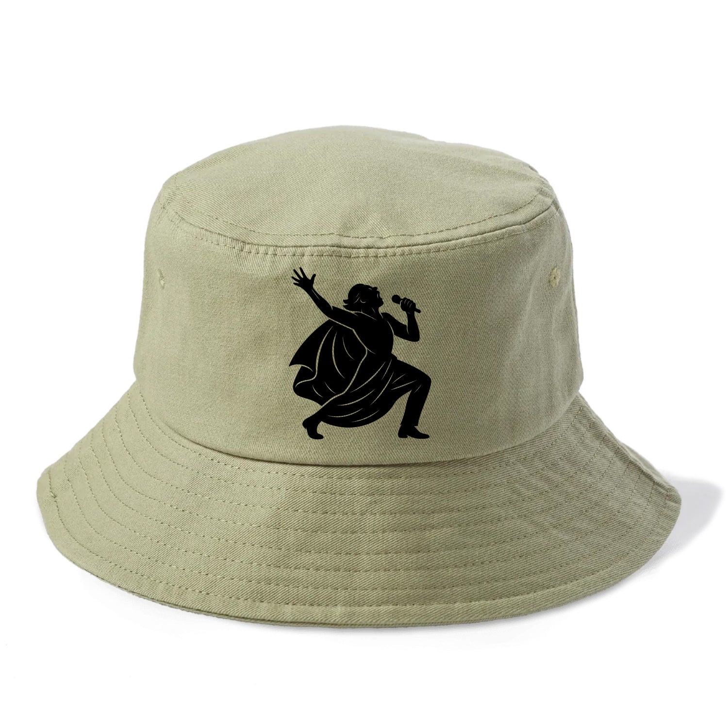 Opera singer powerful finale - Bucket Hat - Army Green