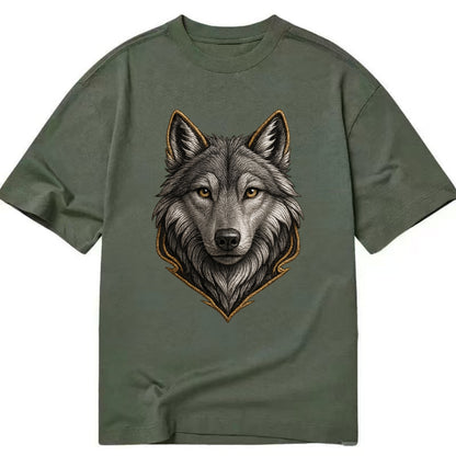 Wolf Totem  - Classic T-shirt - Army Green