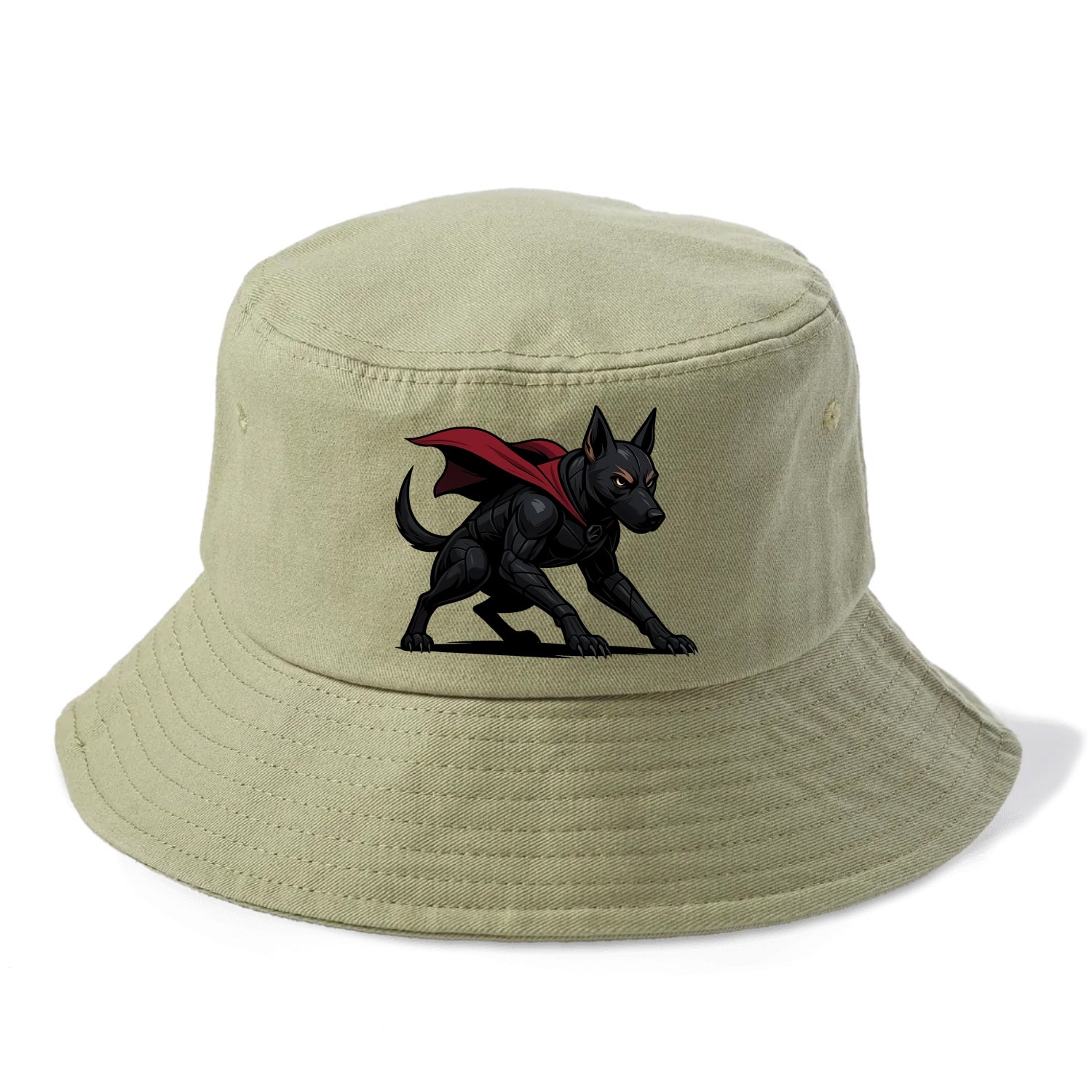 Belgian Malinois Black Panther  - Bucket Hat - Army Green