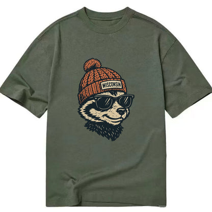 Madison Badge - Classic T-shirt - Army Green