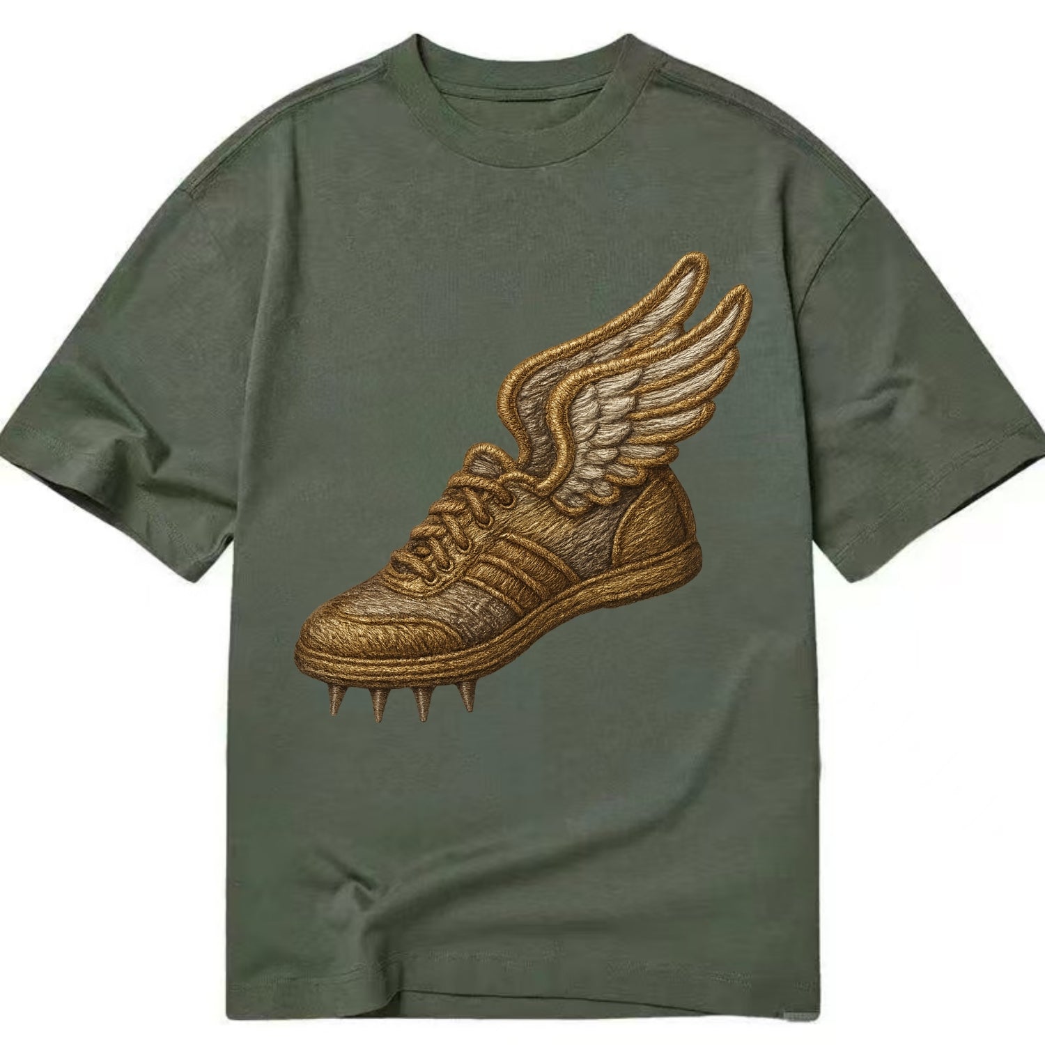 Track Shoe  - Classic T-shirt - Army Green