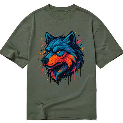 Velvet Wolf Royal  - Classic T-shirt - Army Green