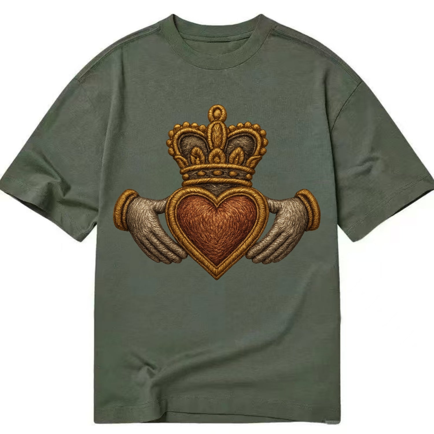 Claddagh  - Classic T-shirt - Army Green