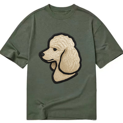 Poodle - Contemporary clean style with s - Classic T-shirt - Army Green