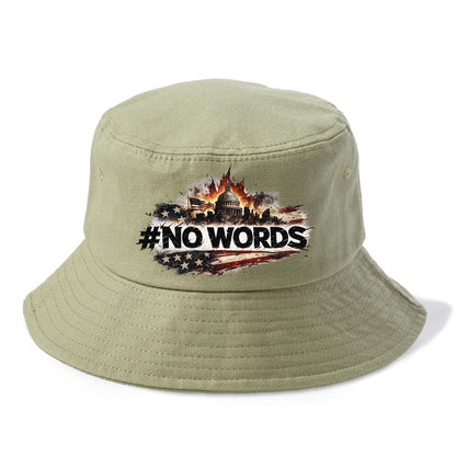 No Words! - Bucket Hat - Army Green