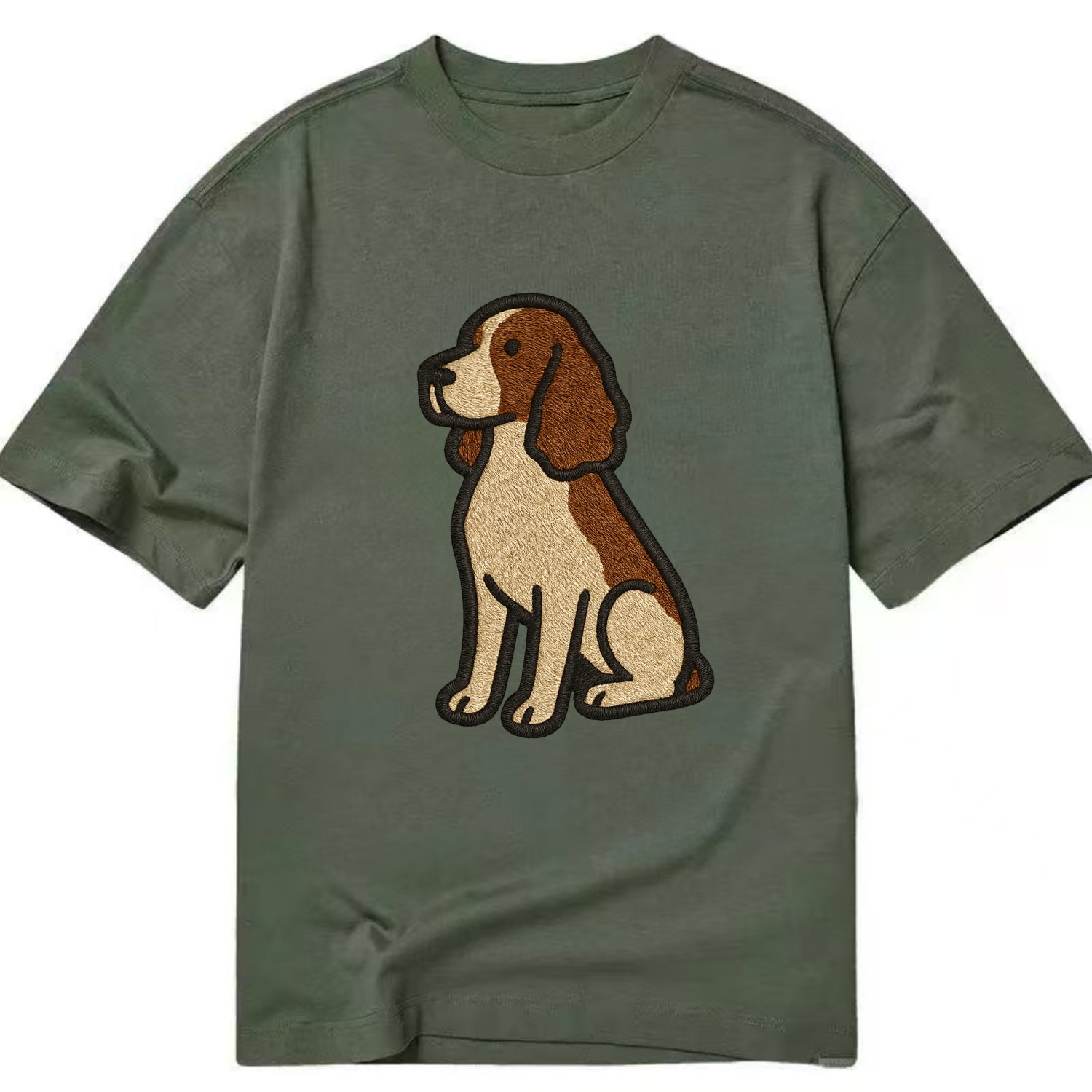 English Springer Spaniel - Modern spanie - Classic T-shirt - Army Green