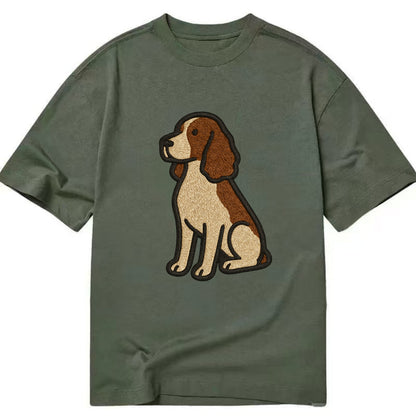 English Springer Spaniel - Modern spanie - Classic T-shirt - Army Green