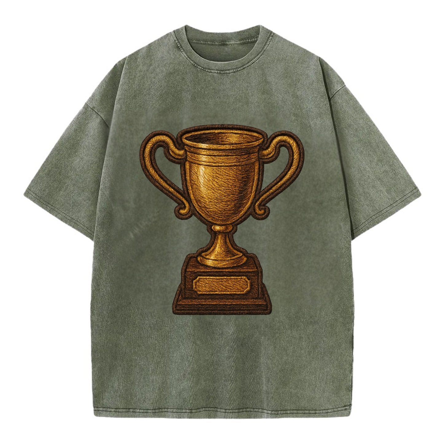 Trophy Cup  - Vintage T-shirt - Army Green
