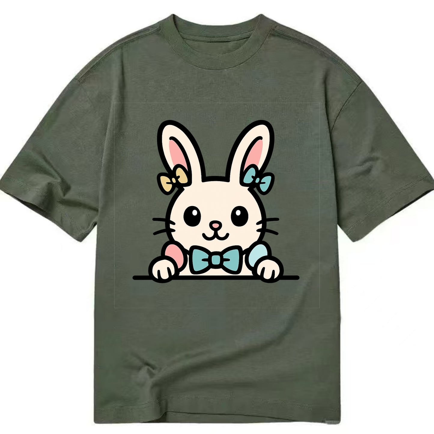 Easter Bunny  - Classic T-shirt - Army Green