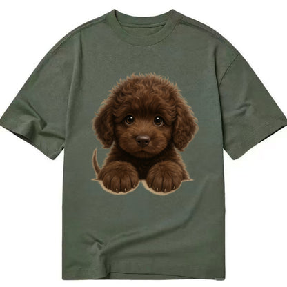 Irish Water Spaniel  - Classic T-shirt - Army Green