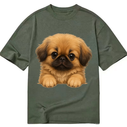 Pekingese  - Classic T-shirt - Army Green