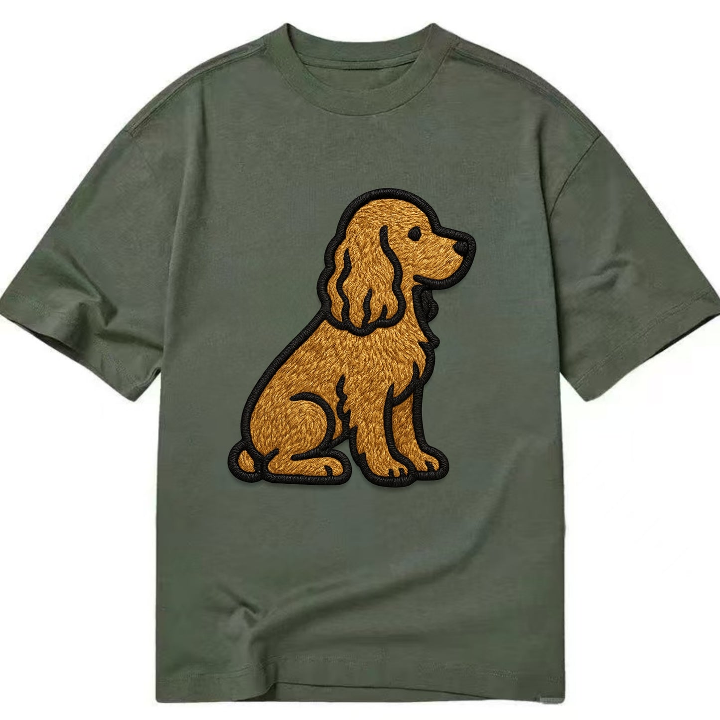Cocker Spaniel - Contemporary spaniel de - Classic T-shirt - Army Green
