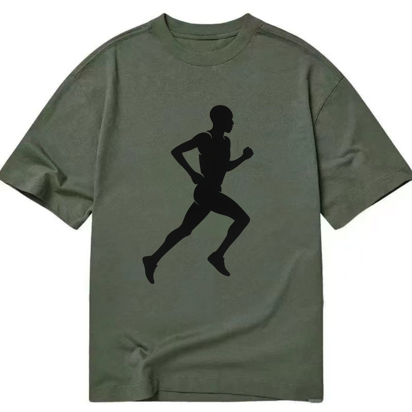 Kenyan distance runner stride - Classic T-shirt - Army Green