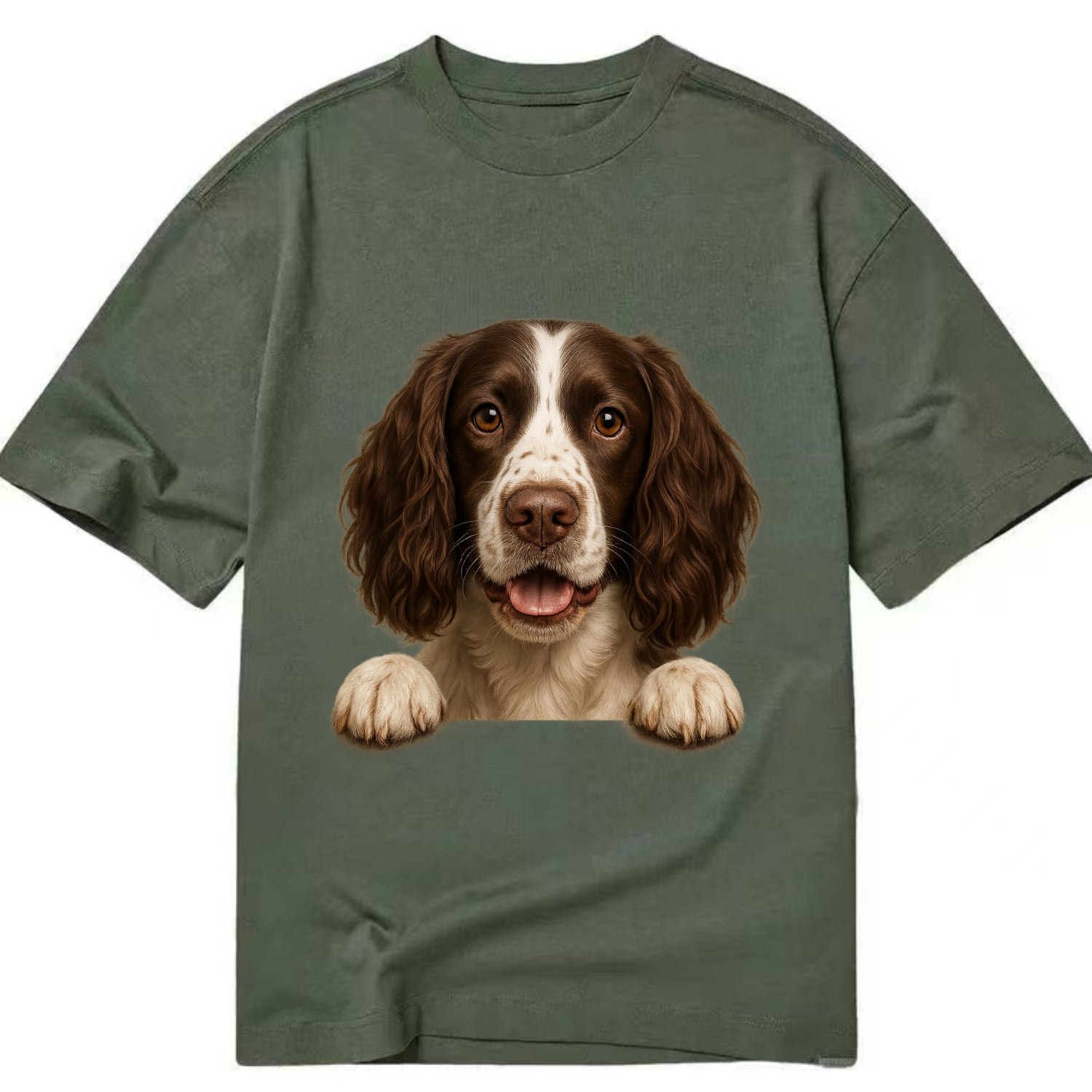 English Springer Spaniel  - Classic T-shirt - Army Green