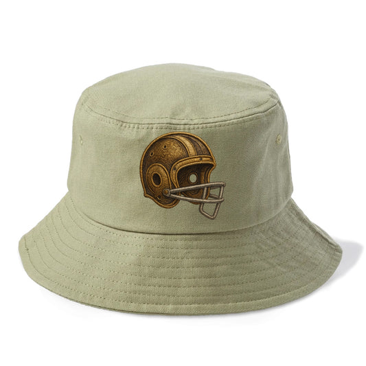 Football Helmet  - Bucket Hat - Army Green