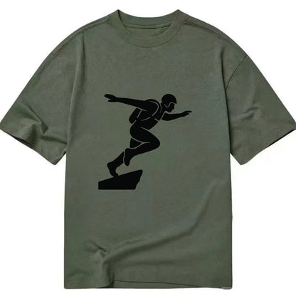 Base jumper launching off - Classic T-shirt - Army Green