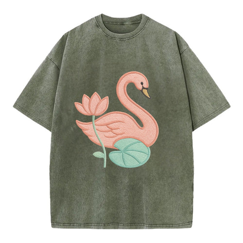 Coral Swan - Vintage T-shirt