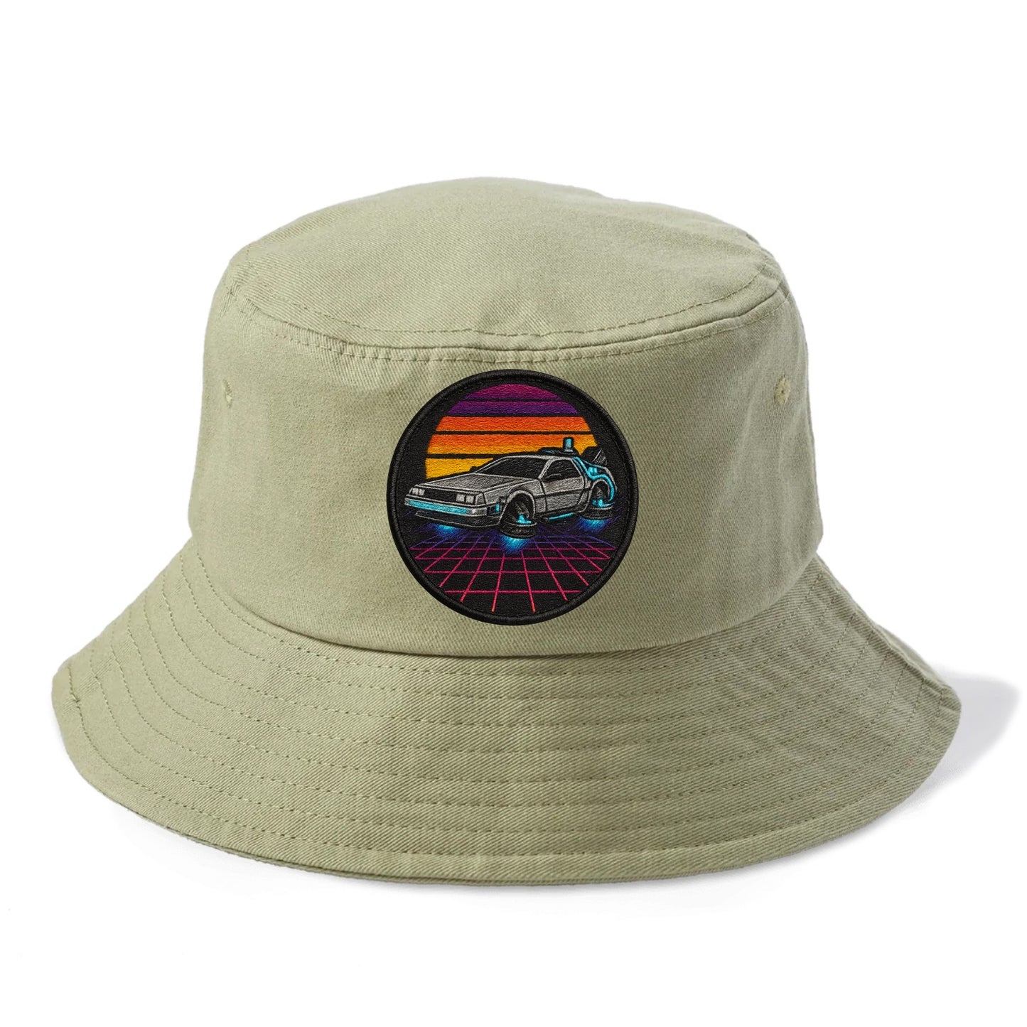 Retro Future - Bucket Hat - Army Green