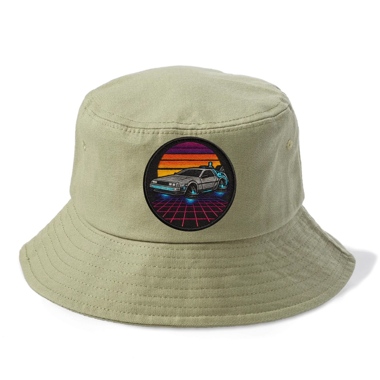 Retro Future - Bucket Hat - Army Green