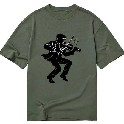 Irish folk musician traditional jig - Classic T-shirt - Army Green