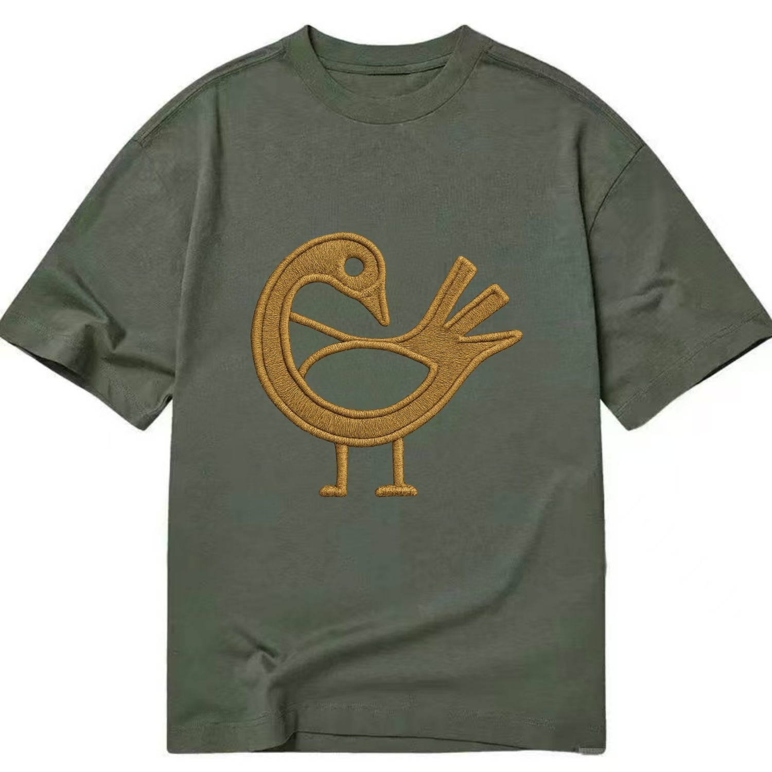 Adinkra Sankofa  - Classic T-shirt - Army Green