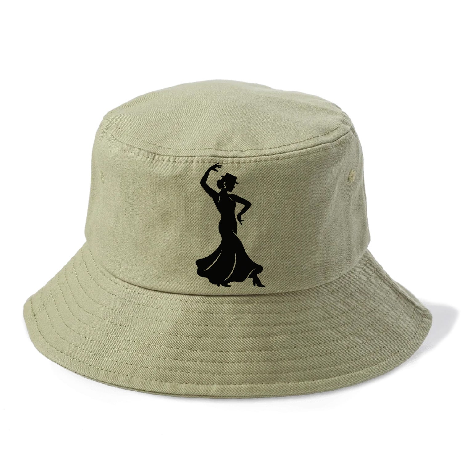 Flamenco dancer passionate stance - Bucket Hat - Army Green
