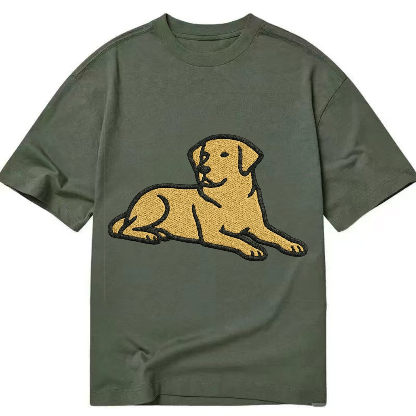 Labrador Retriever - Yellow lab relaxed Classic T-shirt - Army Green