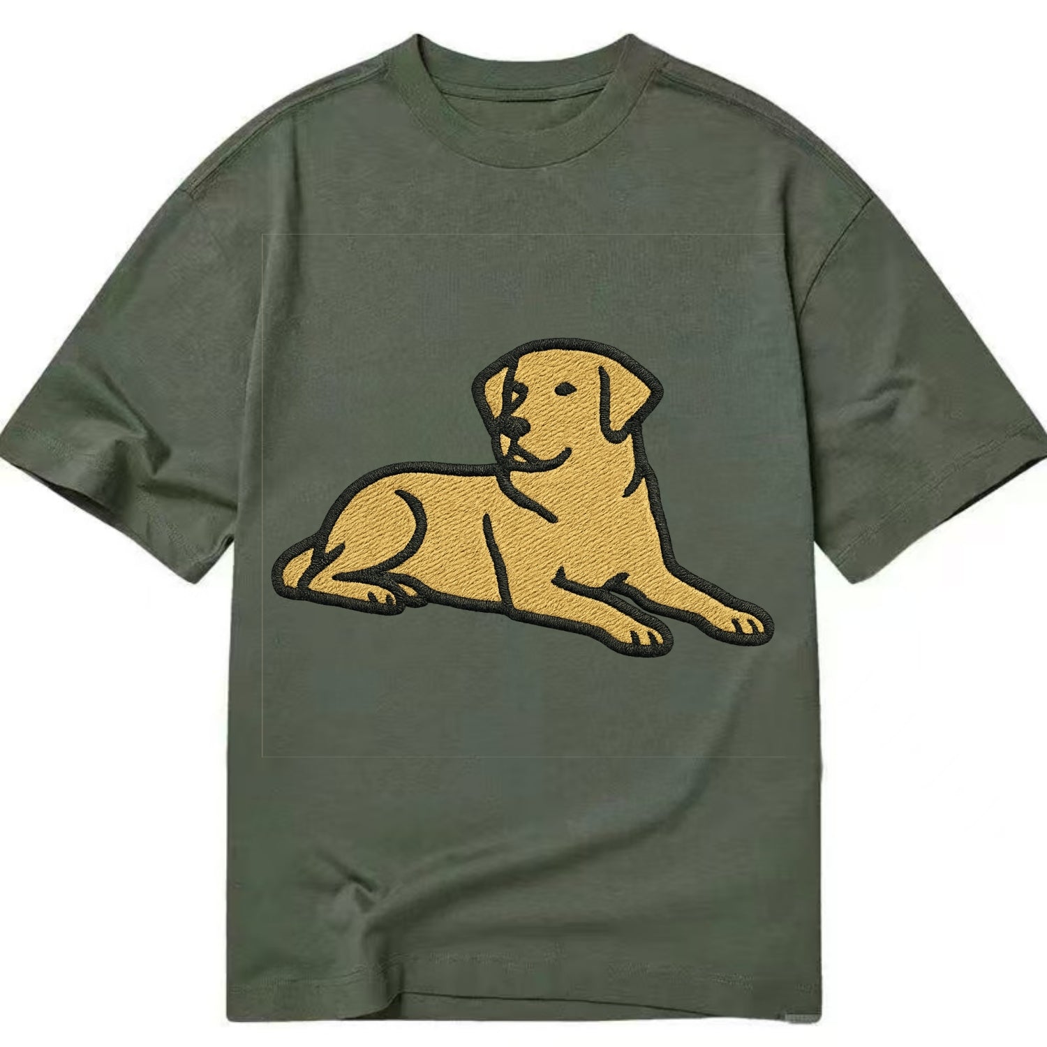 Labrador Retriever - Yellow lab relaxed Classic T-shirt - Army Green