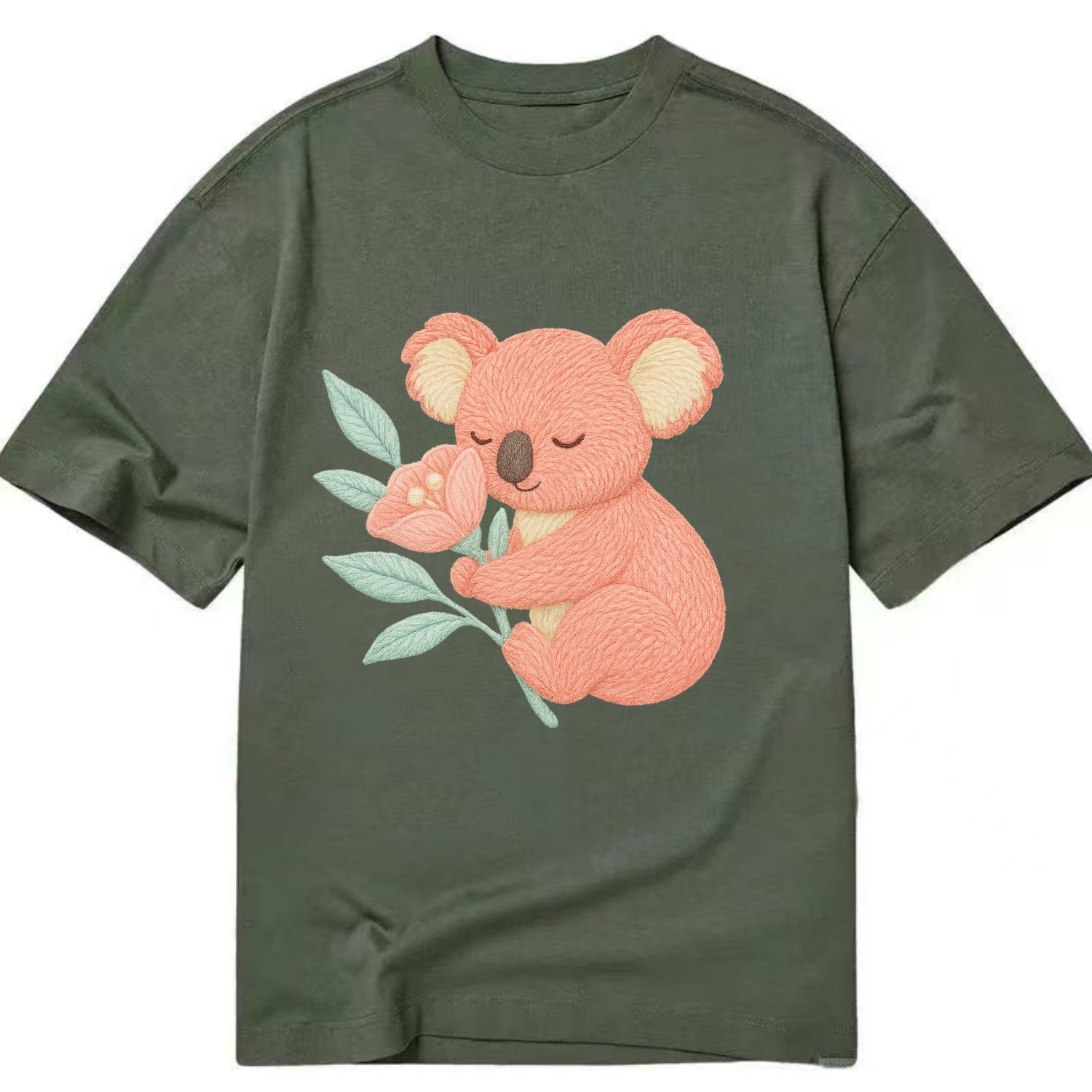 Coral Koala - Classic T-shirt - Army Green