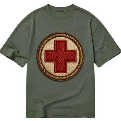 Medical Cross  - Classic T-shirt - Army Green