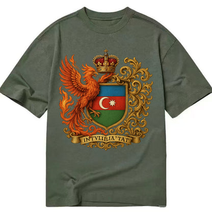 Azerbaijan Fire Phoenix Emblem  - Classic T-shirt - Army Green