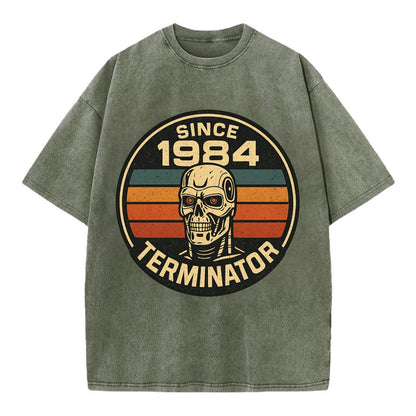 Terminator - Vintage T-shirt - Army Green
