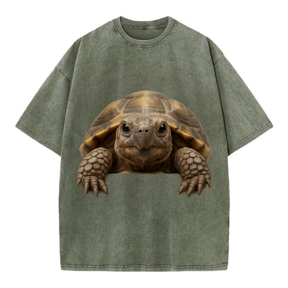 Tortoise  - Vintage T-shirt - Army Green