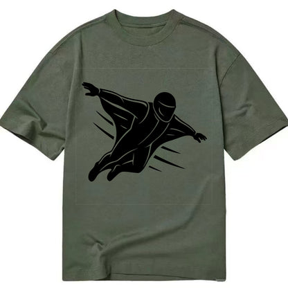 Wingsuit flyer gliding - Classic T-shirt - Army Green