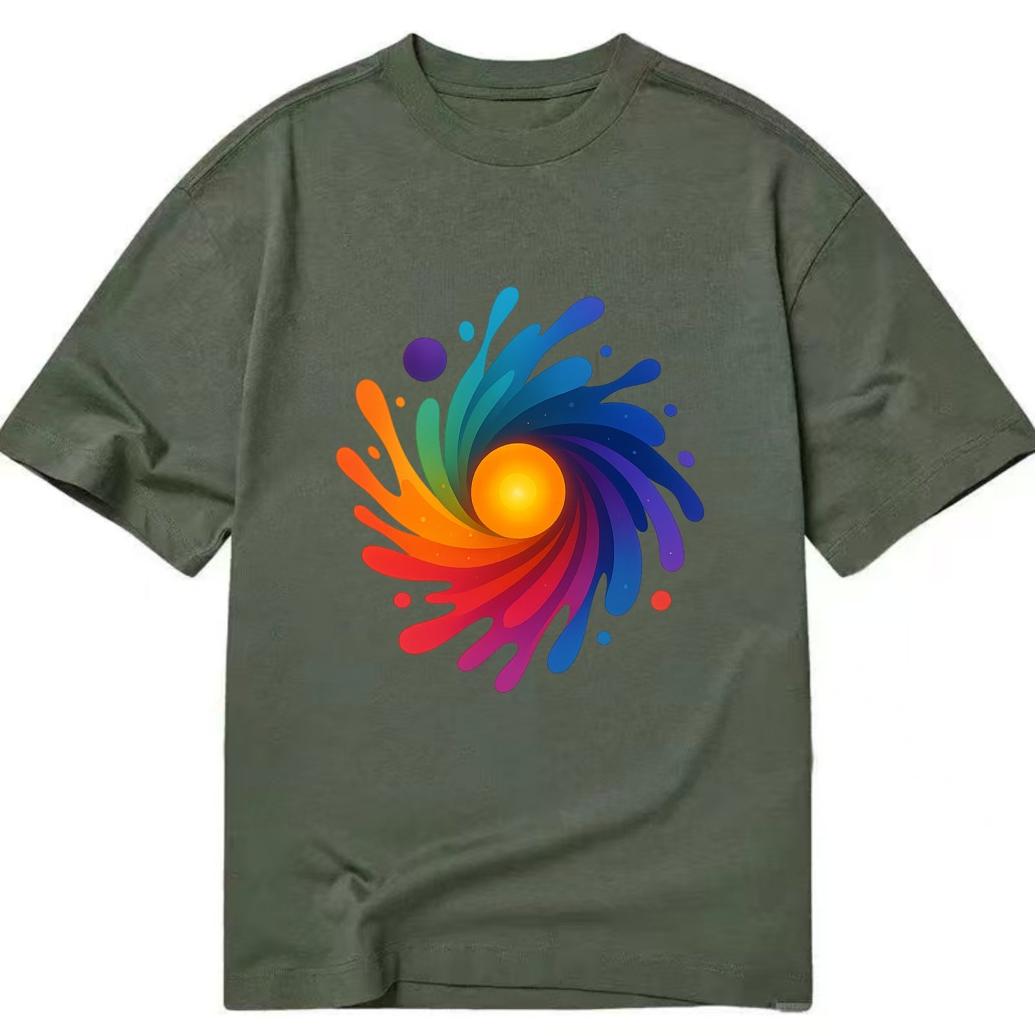 Big Bang Palette - Explosion of paint co - Classic T-shirt - Army Green