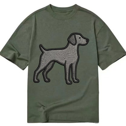 Weimaraner - Trendy gray ghost design wi - Classic T-shirt - Army Green