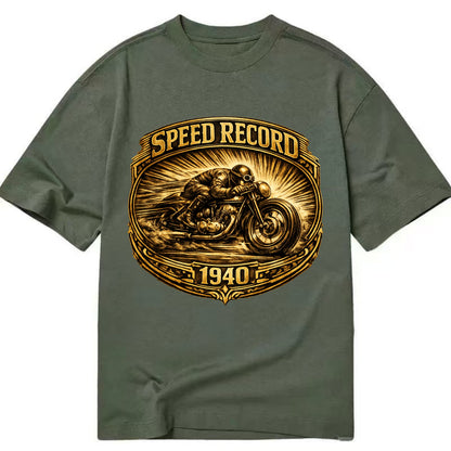 Speed Record Racer - Classic T-shirt - Army Green