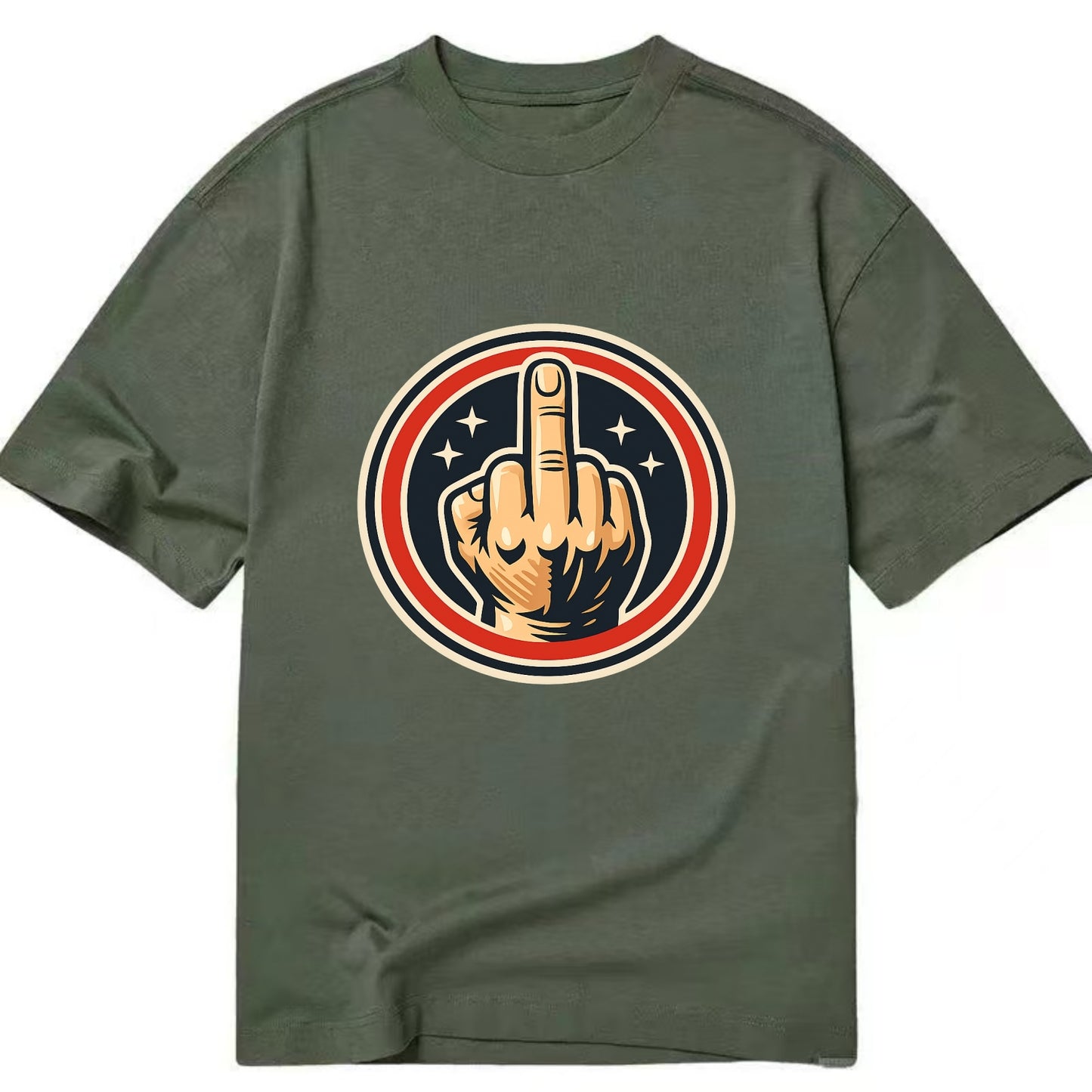 Defiant Spirit Emblem - Classic T-shirt - Army Green