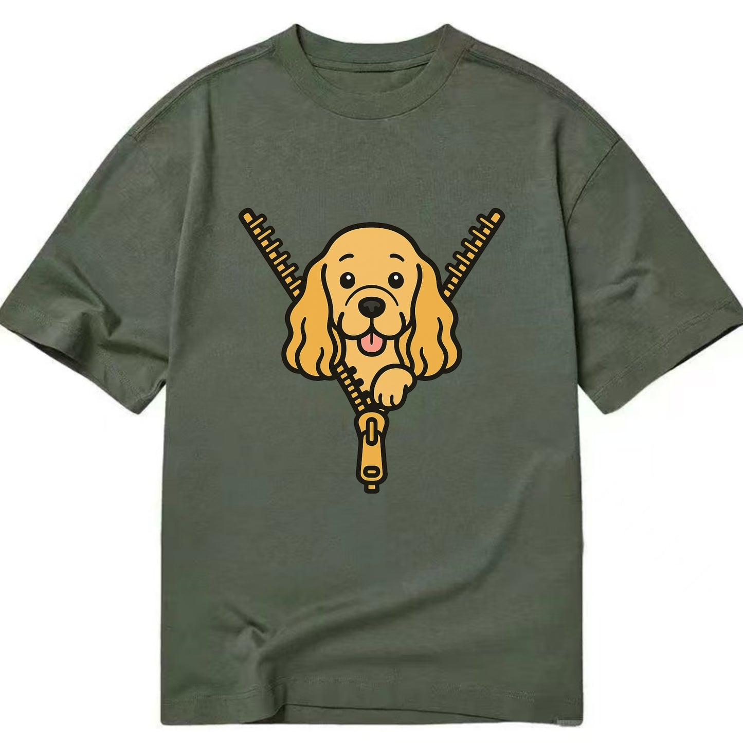 Cocker Spaniel - Classic T-shirt - Army Green