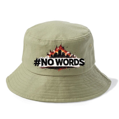 No Words - Bucket Hat - Army Green