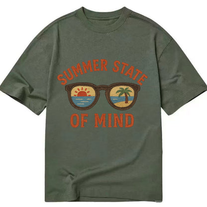Summer State Of Mind  - Classic T-shirt - Army Green
