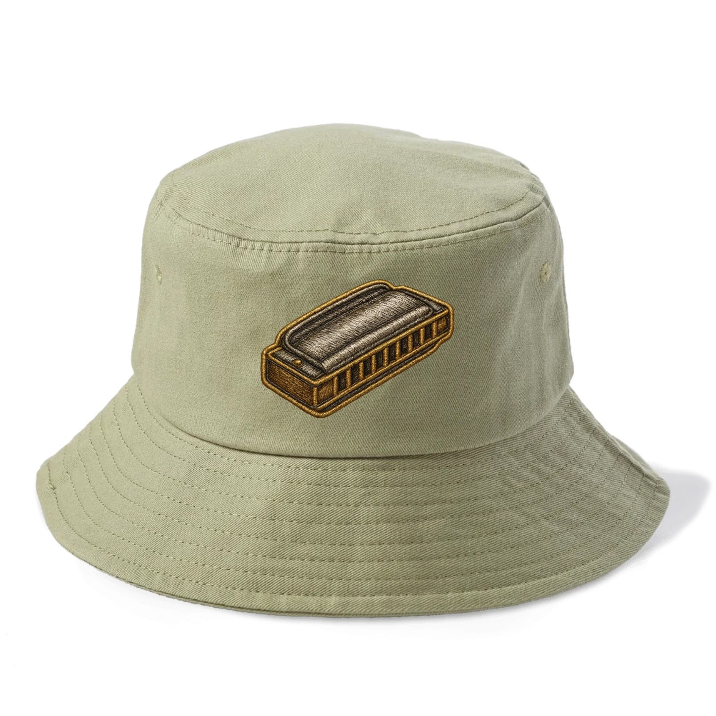 Harmonica  - Bucket Hat - Army Green