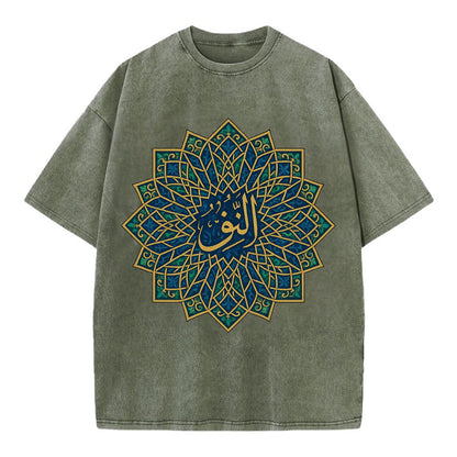 An-Nur Radiance - Vintage T-shirt - Army Green