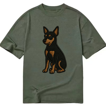 Miniature Pinscher - Black and tan sitti Classic T-shirt - Army Green