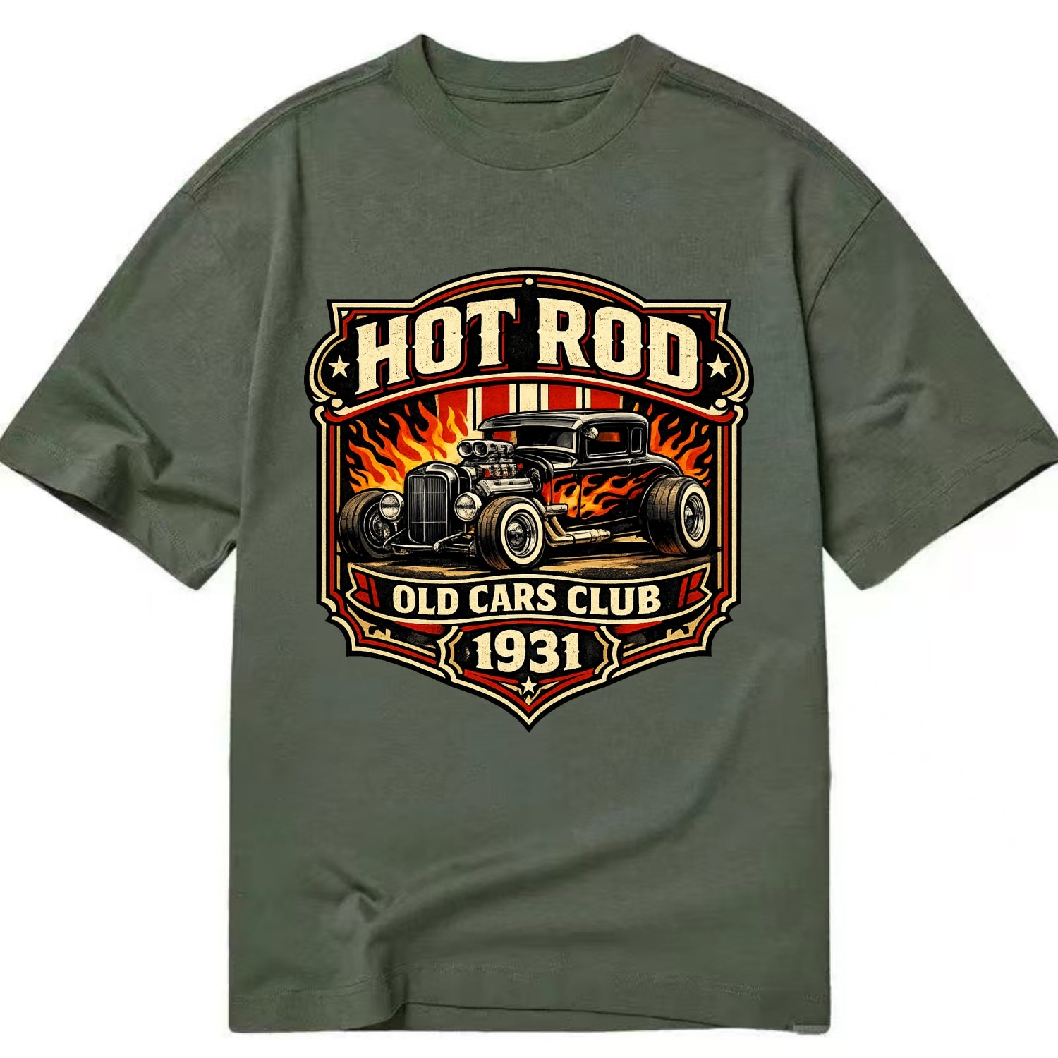Hot Rod Club 1931 - Classic T-shirt - Army Green
