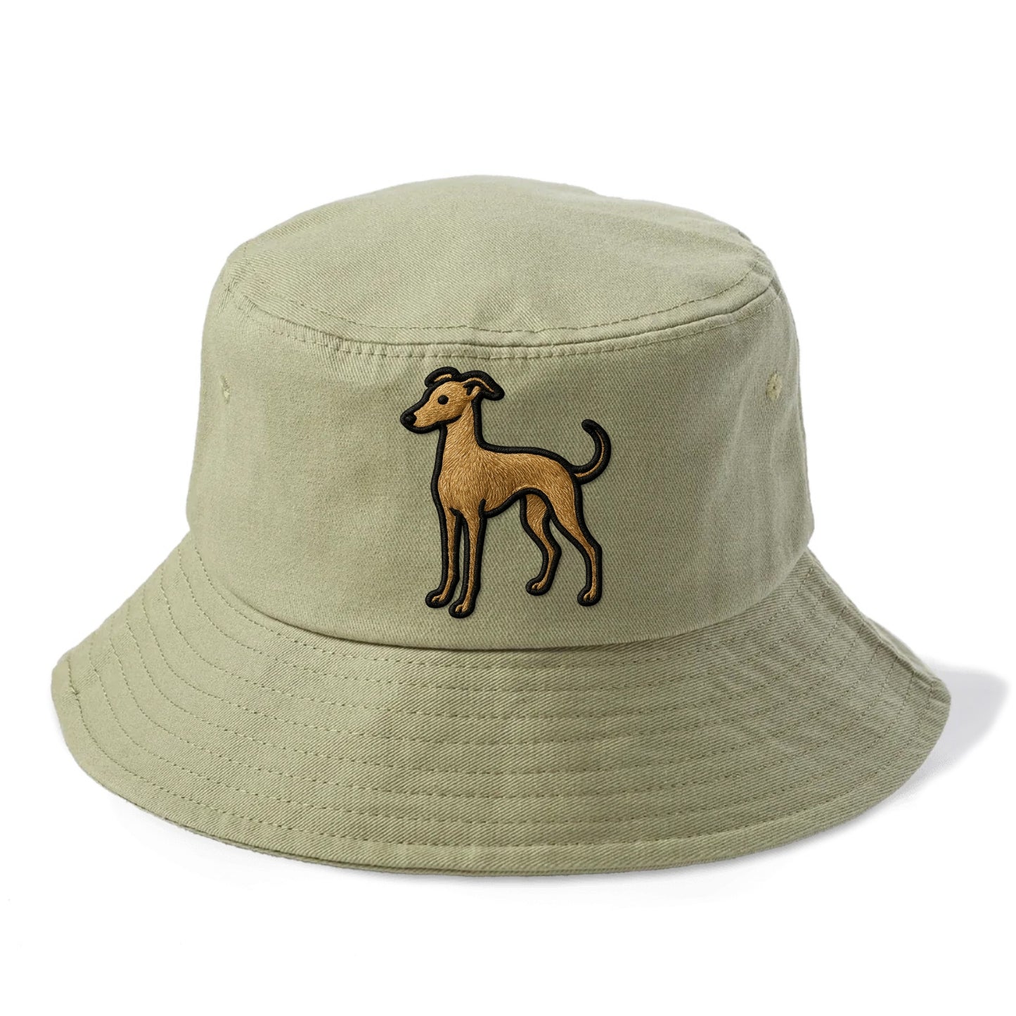 Italian Greyhound - Modern elegant silho - Bucket Hat - Army Green