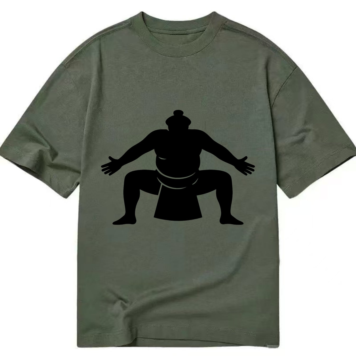 Japanese sumo wrestler ceremonial stance - Classic T-shirt - Army Green