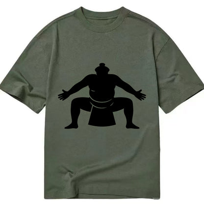 Japanese sumo wrestler ceremonial stance - Classic T-shirt - Army Green