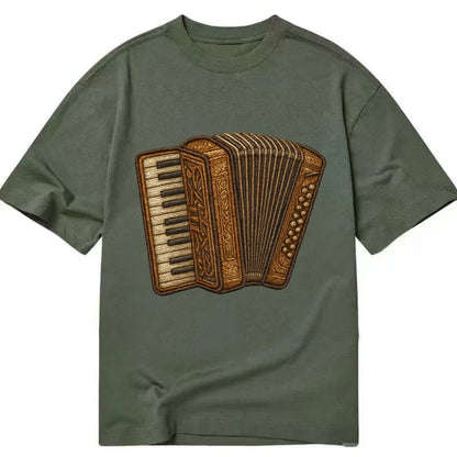 Accordion  - Classic T-shirt - Army Green